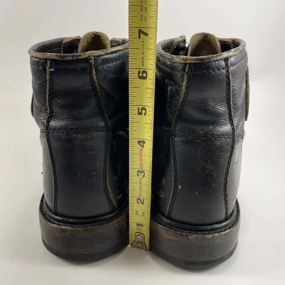 Harley Davidson Barrineau 5.5-In Black Label Boots Mens Size 7.5 Lace Up Chukka